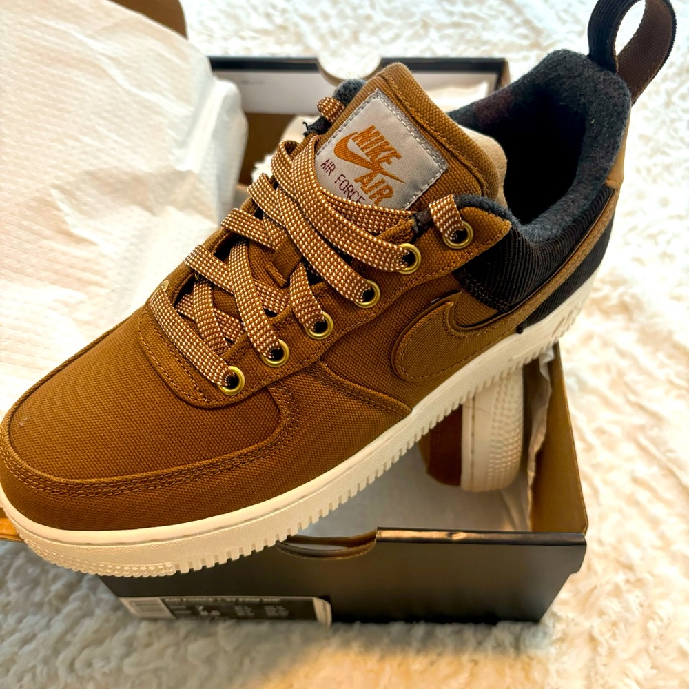 🦆Carhartt x Nike Air Force 1 '07 PRM WIP - Ale Brown/Sail Men’s 7 Wmns 8.5 🦆